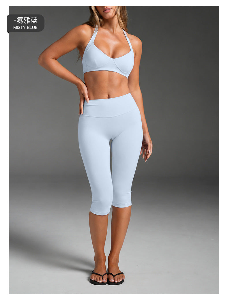 Wholesale Women’s Activewear Set | Backless Quick-Dry Tank Top for Running & Pilates | fouregg