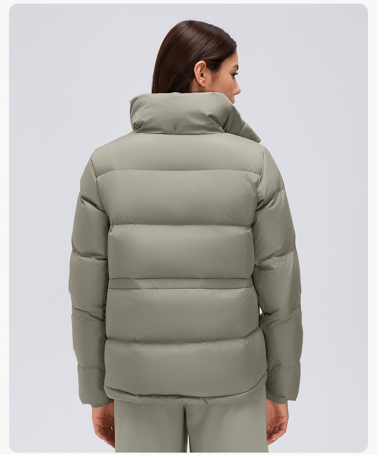 Wholesale Women’s Thickened Down Puffer Jacket D26150 | Slim-Fit Adjustable-Waist Winter Outerwear | fouregg