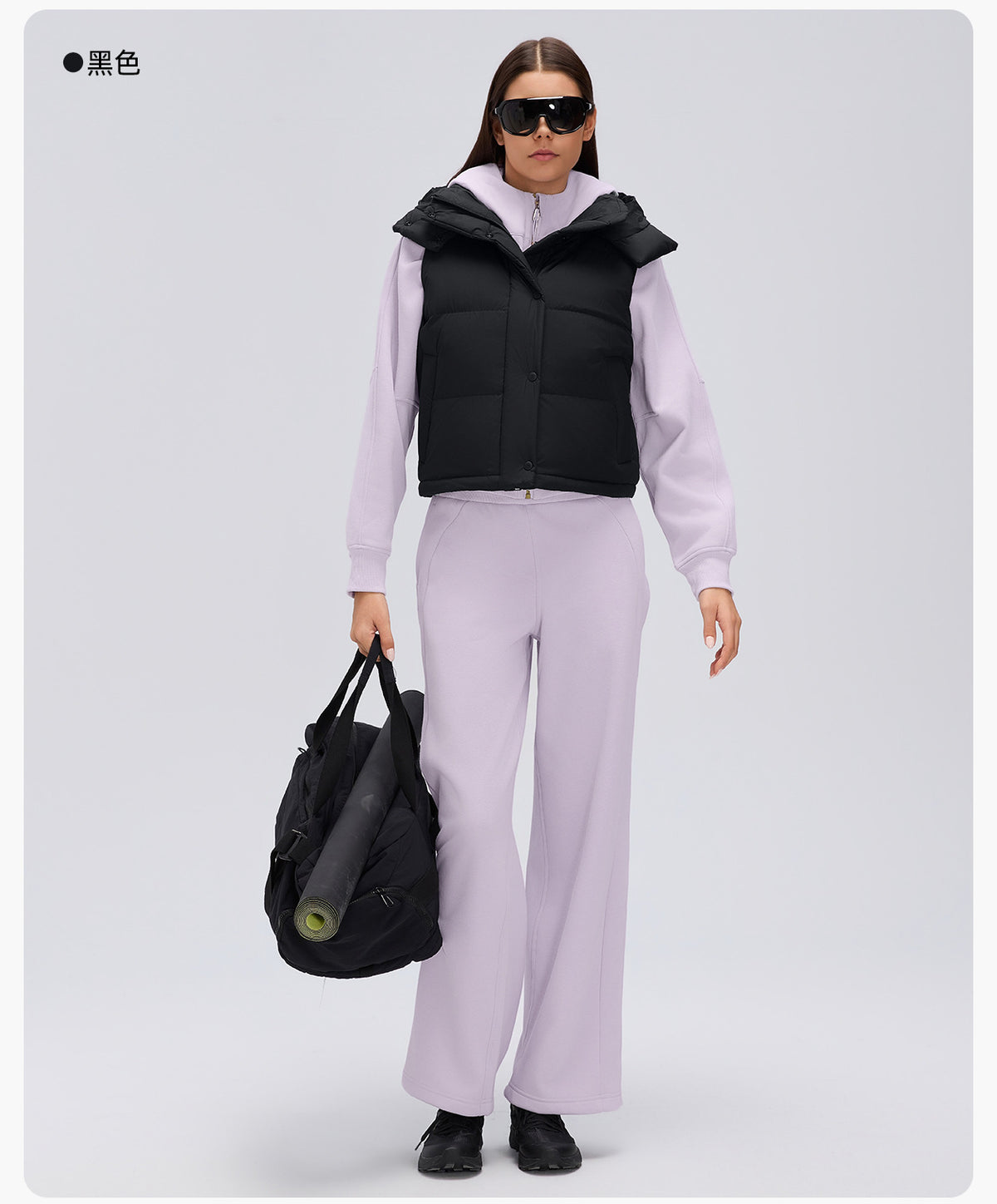 Wholesale Women’s Lightweight Down Puffer Vest D26155 | Warm Wind-Resistant Hooded Outerwear | fouregg