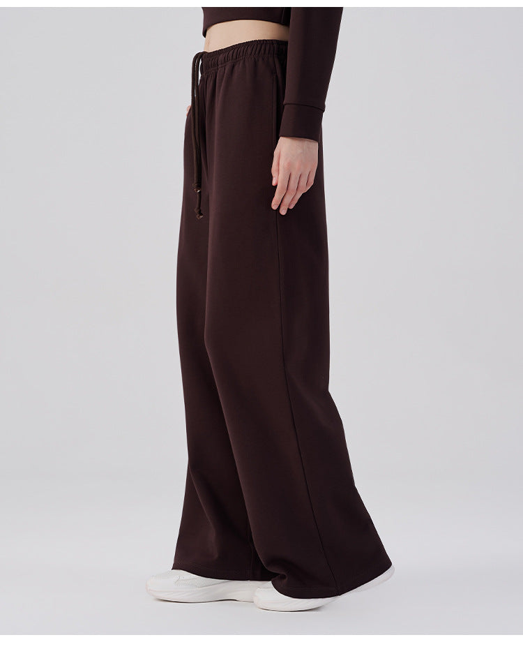 Wholesale Women’s Wide-Leg Pants | Bulk Drapey High-Waist Casual Trousers | fouregg