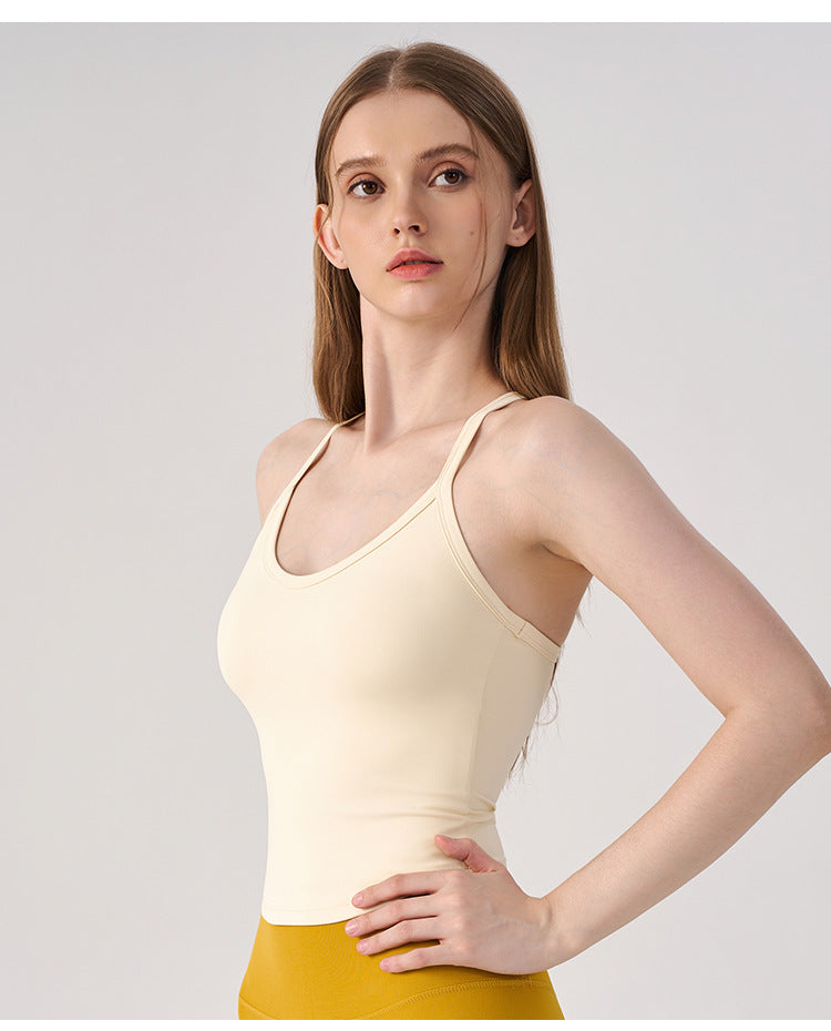 Wholesale Women’s Padded Sports Bra | Bulk High-Stretch Workout & Fitness Tank | fouregg