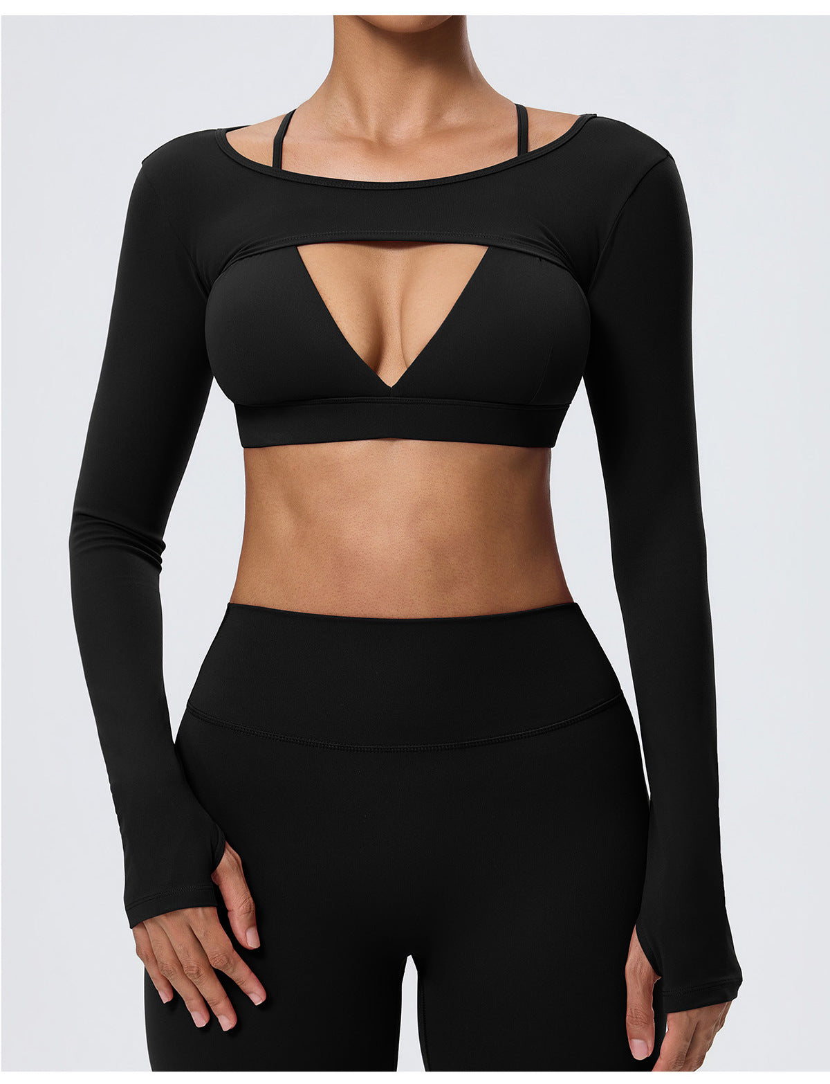 Wholesale Women’s Double-Brushed Activewear Set | Bulk 2-Piece Yoga & Fitness Wear | fouregg