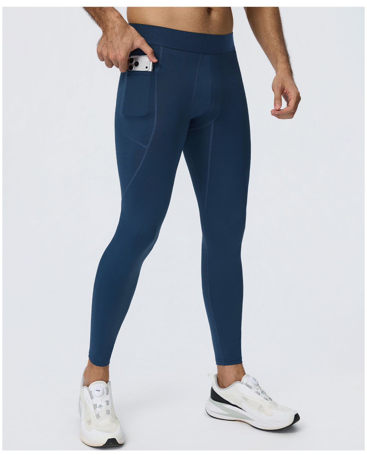 Wholesale Men’s Sculpting Workout Set | High-Stretch Long-Sleeve Shirt & Slim-Fit Gym Pants | fouregg