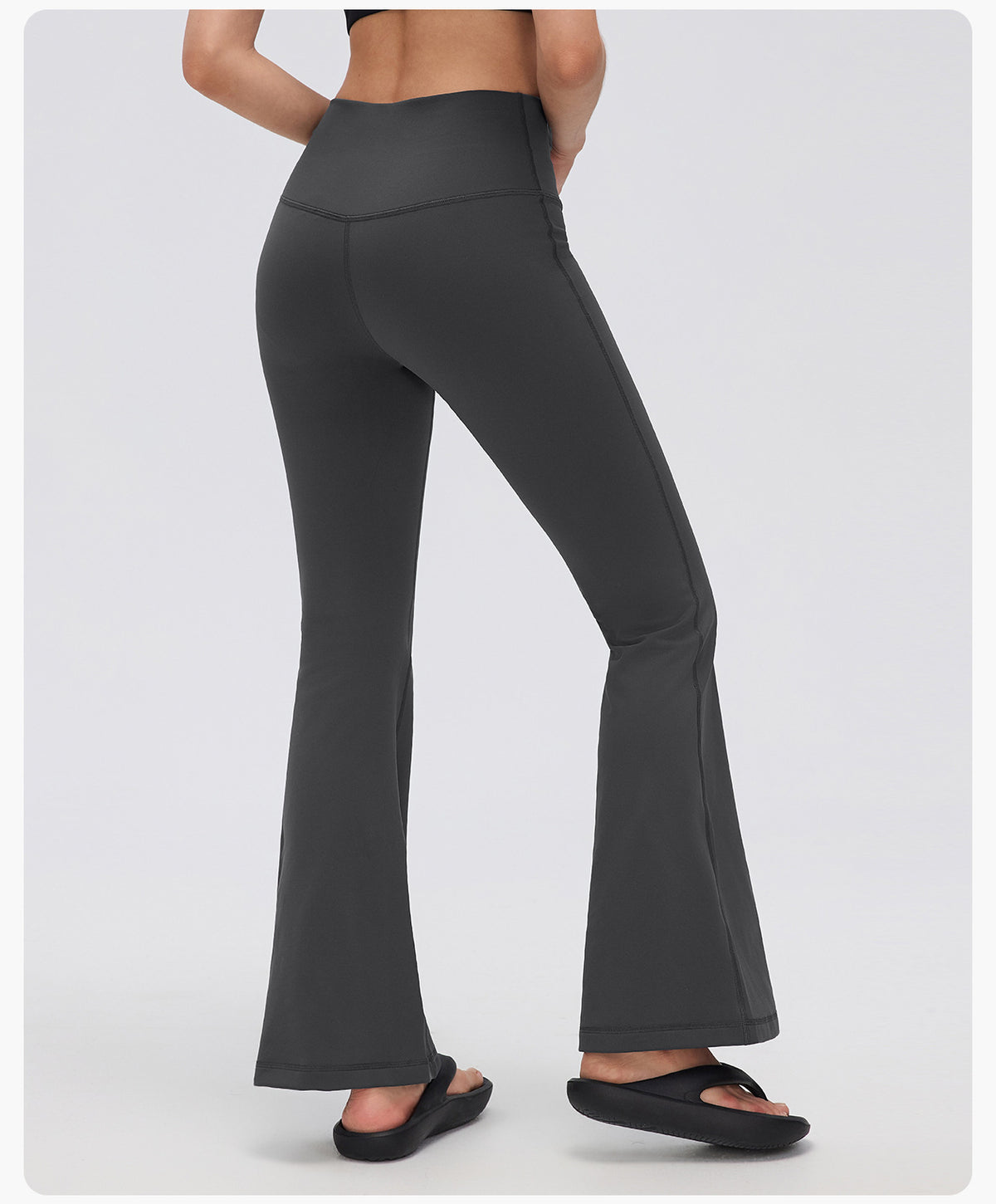 Wholesale Women’s Thermal Flare Yoga Pants D26129 | Warm Sculpting Pilates & Fitness Leggings | fouregg