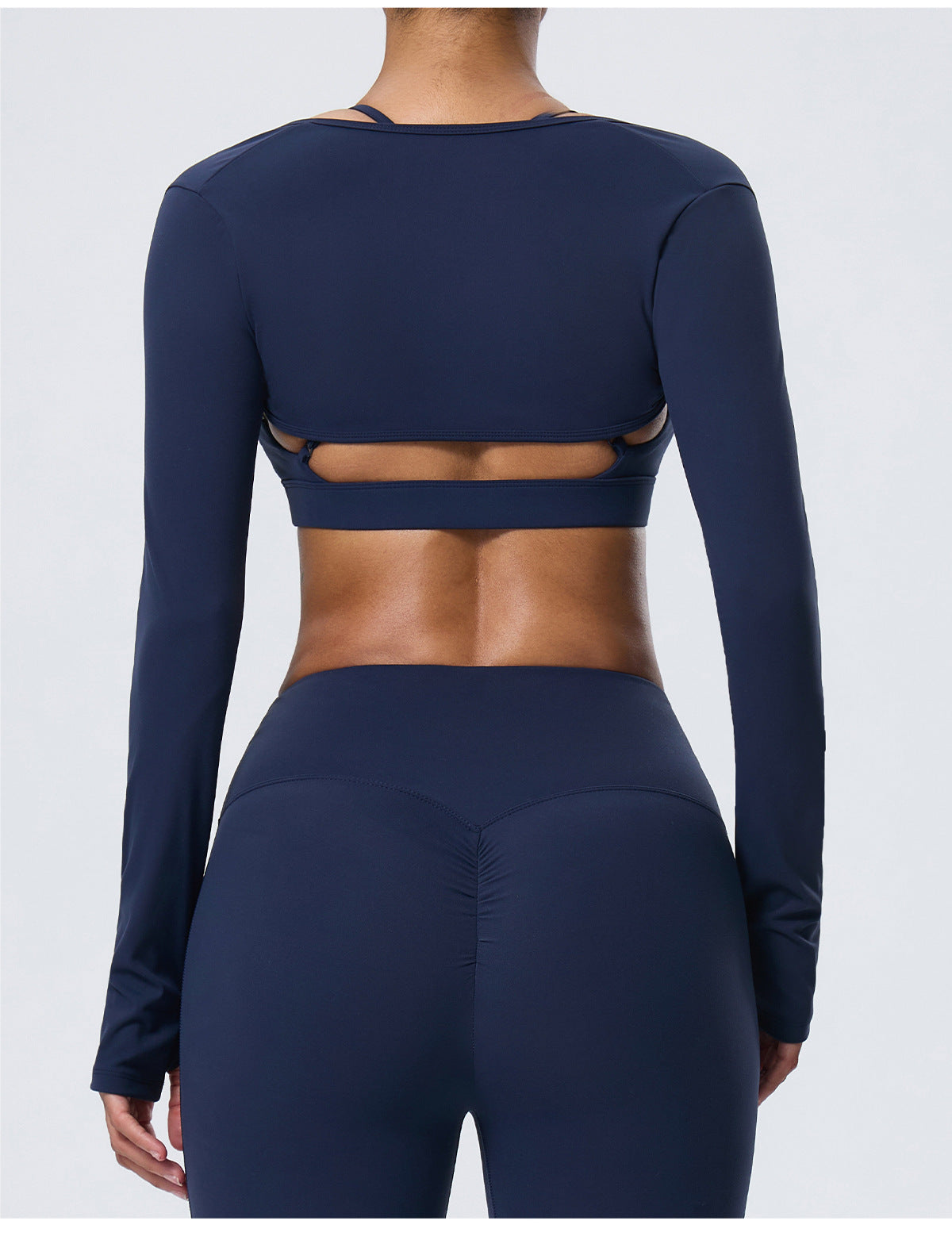 Wholesale Women’s 2-Piece Activewear Set | Bulk Fitted Long-Sleeve Workout & Yoga Wear | fouregg