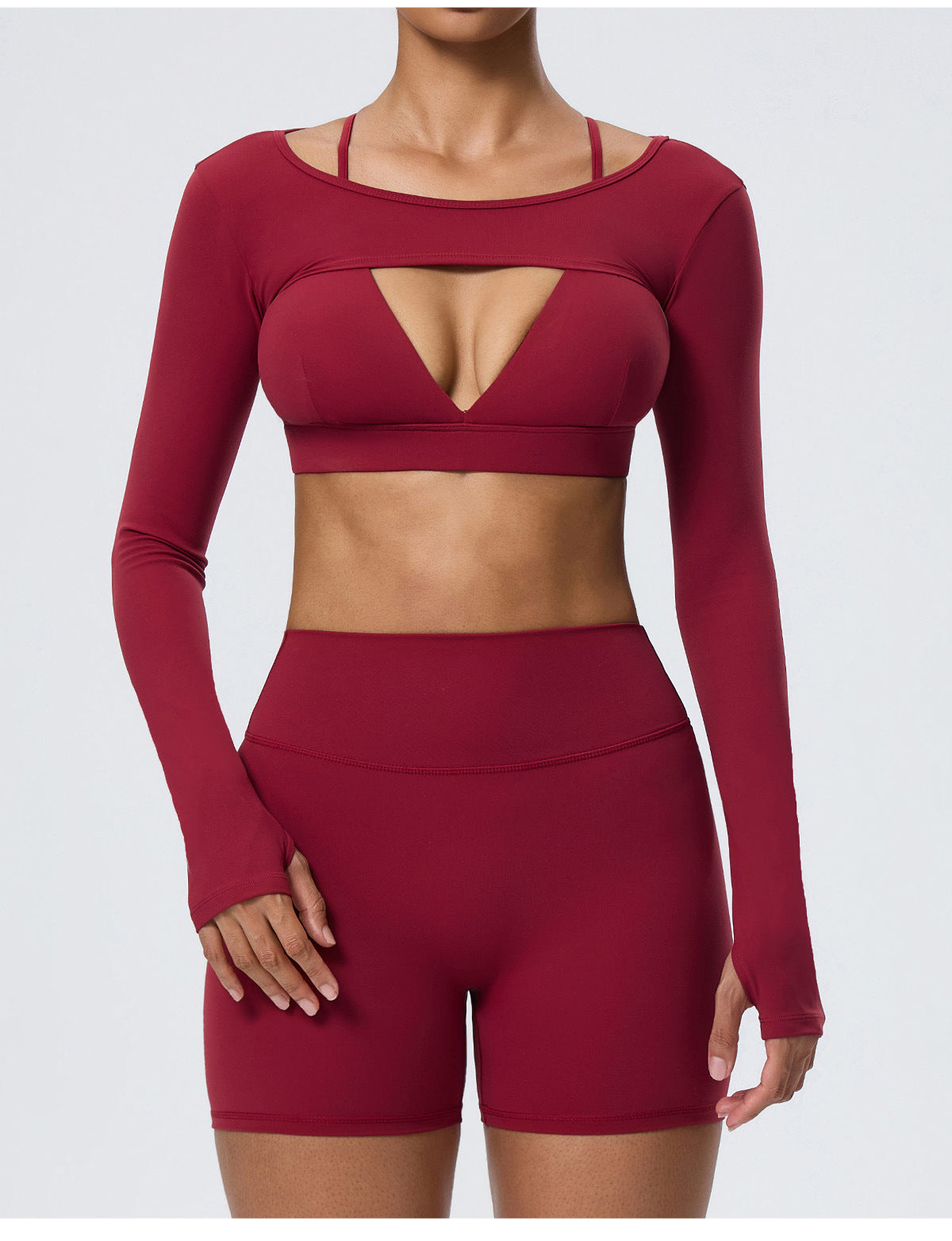 Wholesale Women’s Double-Brushed Activewear Set | Bulk 2-Piece Yoga & Fitness Wear | fouregg