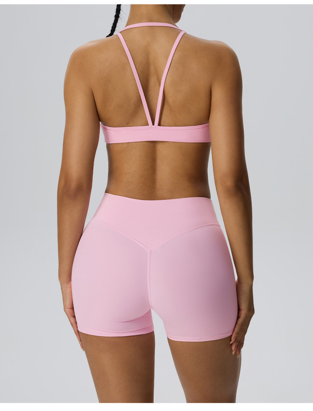 Wholesale Women’s 2-Piece Activewear Set | Bulk Brushed Sports Bra & Sculpting Biker Shorts | fouregg