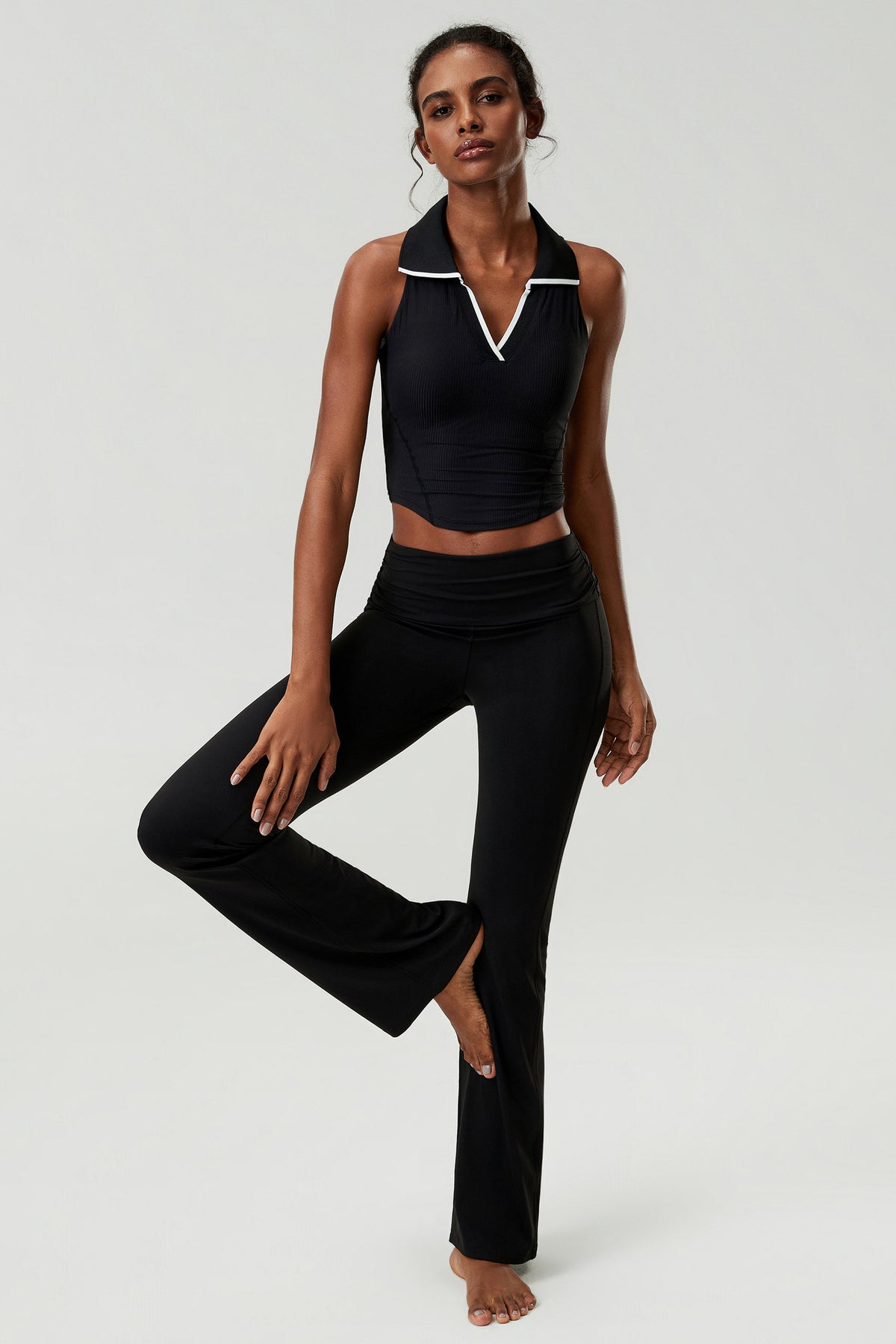 Wholesale Plus Size Women’s 2-Piece Set | Nude-Feel Fitness Wear | fouregg