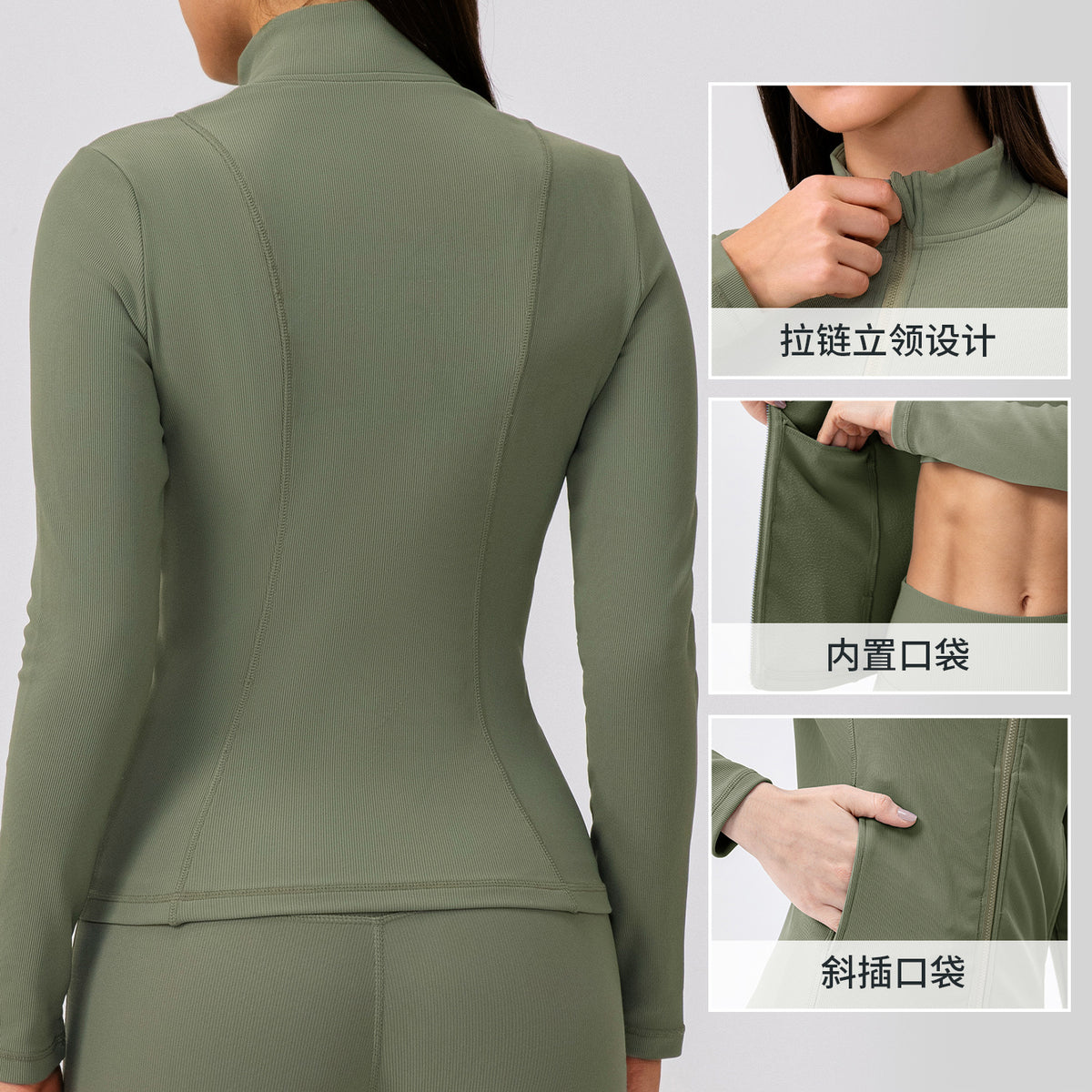 Wholesale Women’s Thermal Workout Jacket | Bulk Fleece-Lined Yoga & Fitness Outerwear 22619 | fouregg