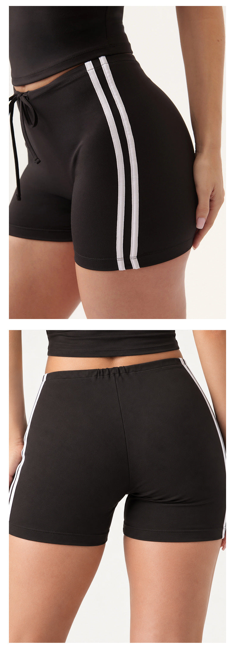 Wholesale Women’s Activewear Set | Double-Layer Contrast Sports Bra & Quick-Dry Workout Leggings | fouregg