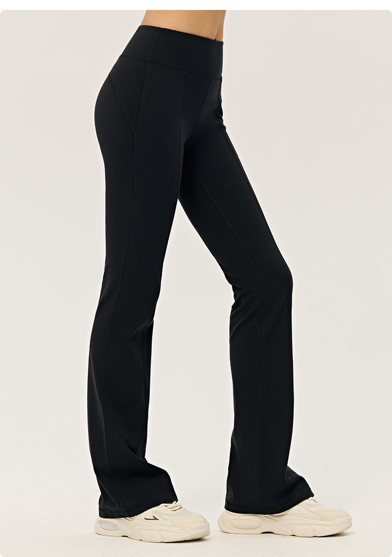 Wholesale Premium Lycra Flare Pants | Bulk High-Waist Pilates & Casual Activewear | fouregg