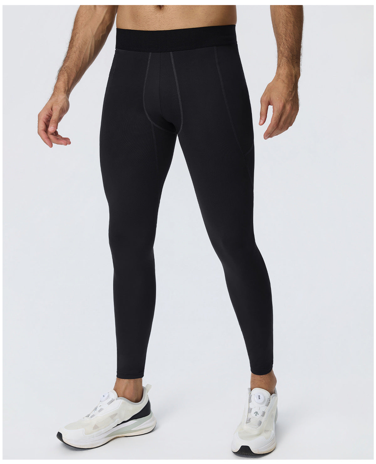 Wholesale Men’s Sculpting Fitness Pants 61302 | Slim-Fit Compression Tights for Running & Training | fouregg