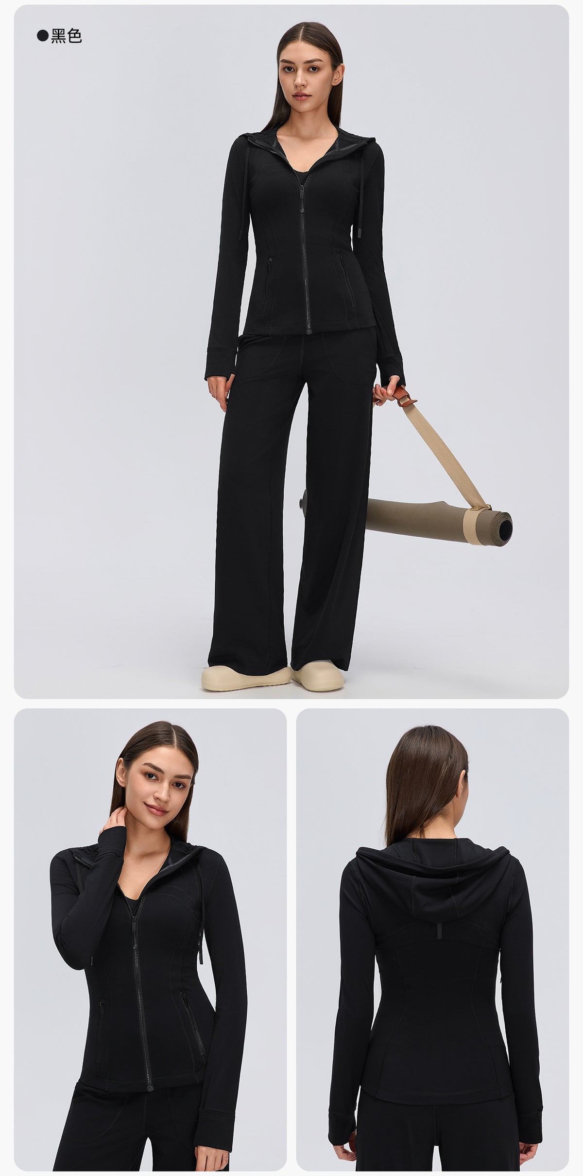 Wholesale Women’s Pilates Sports Jacket D26162 | Slimming Long-Sleeve Fitness & Yoga Outerwear | fouregg