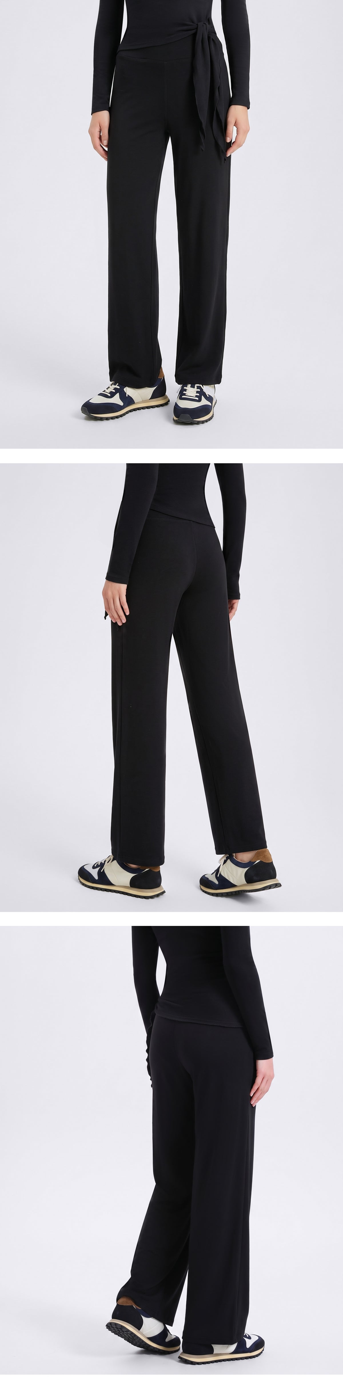 Wholesale Thermal Activewear Pants | Relaxed-Fit Fleece-Lined Wide-Leg Workout Trousers | fouregg