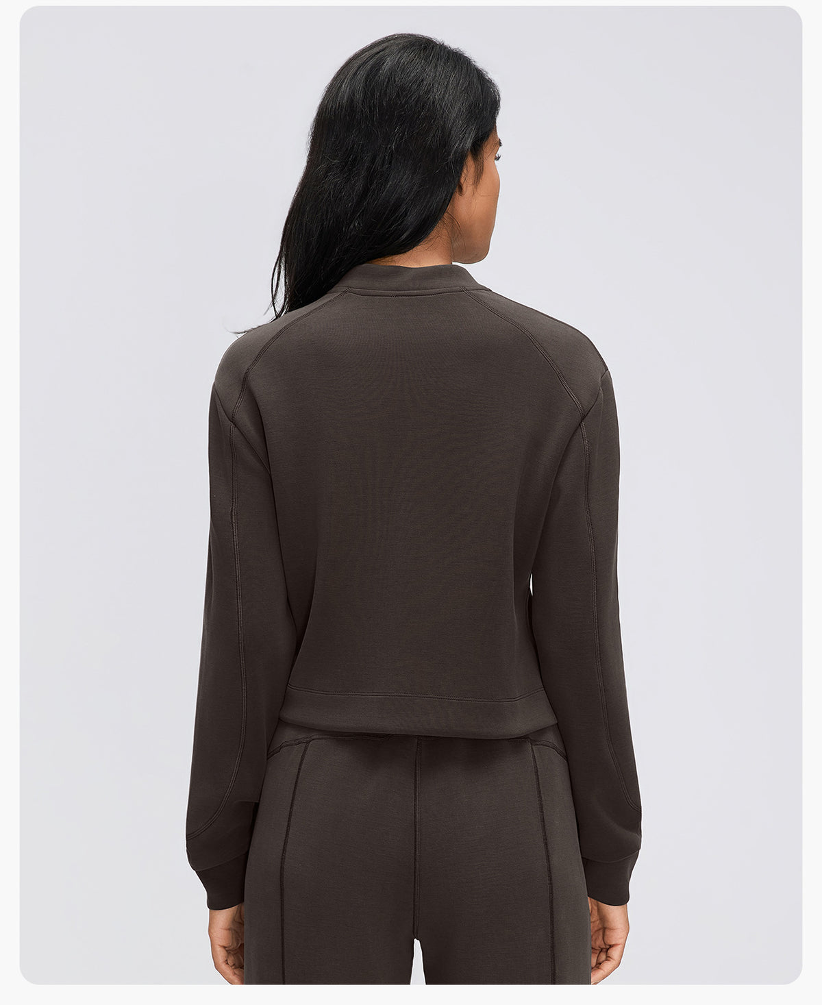 Wholesale Women’s Casual Activewear Jacket D26156 | Cropped Long-Sleeve Training Top | fouregg