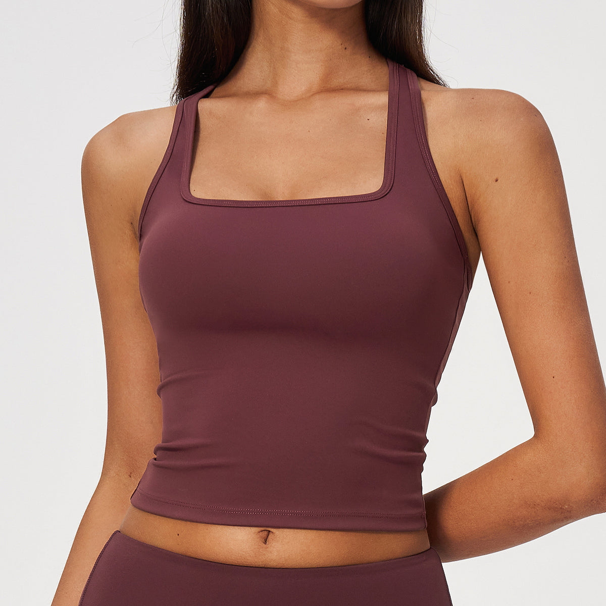 07/2024 Brushed I-shaped beautiful back sports vest women's tight quick-drying casual running fitness top yoga clothes 8819