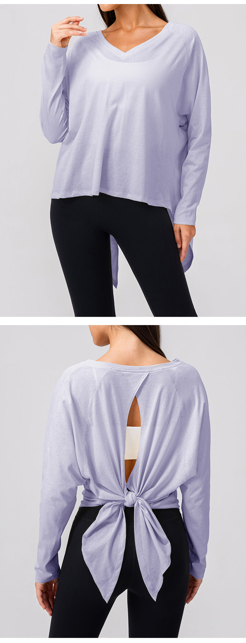 Wholesale Women’s Long-Sleeve Workout Shirt | Bulk Soft-Touch Running & Yoga Top | fouregg