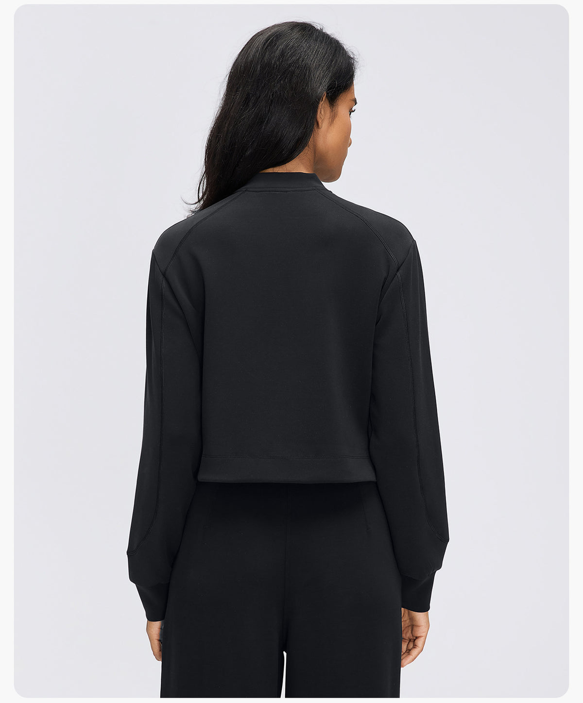 Wholesale Women’s Casual Activewear Jacket D26156 | Cropped Long-Sleeve Training Top | fouregg