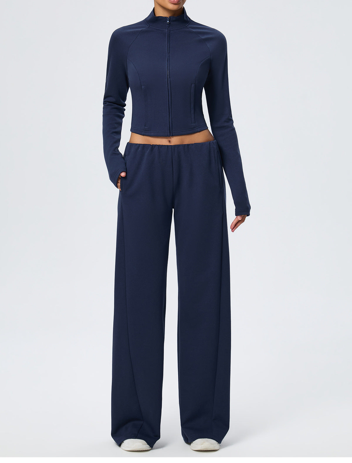 Wholesale Winter Wide-Leg Sweatpants | Relaxed-Fit Heat-Retention Activewear Trousers | fouregg