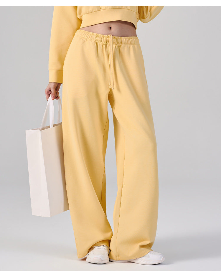 Wholesale Women’s Wide-Leg Pants | Bulk Drapey High-Waist Casual Trousers | fouregg