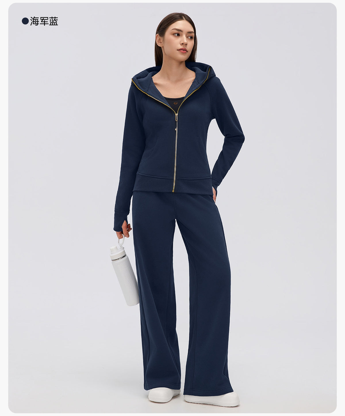 Wholesale Women’s Winter Sweatpants D26116 | Relaxed Straight-Leg Warm-Up Trousers with Elastic Waist | fouregg