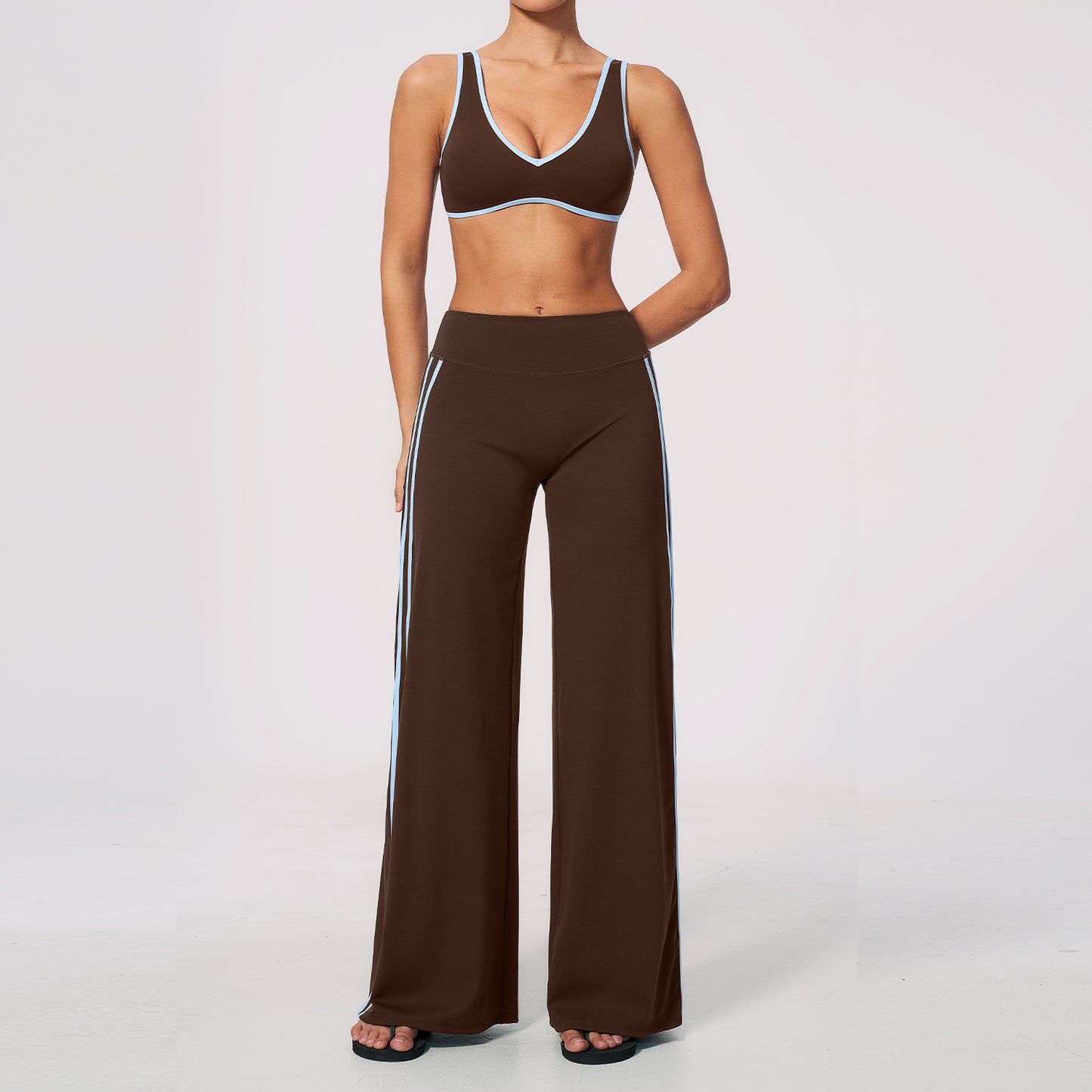 Custom Private Label 3588 Slim Fit Body-Shaping Yoga Set | Wholesale | fouregg