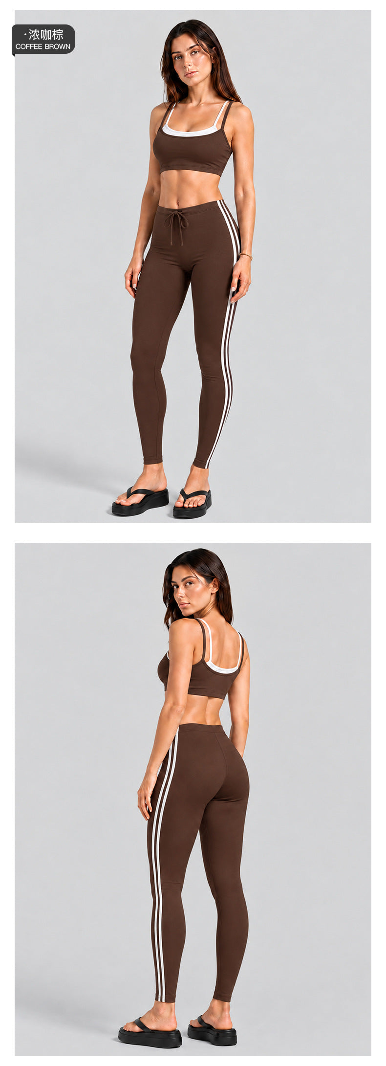 Wholesale Women’s Activewear Set | Double-Layer Backless Sports Bra & Quick-Dry Workout Leggings | fouregg