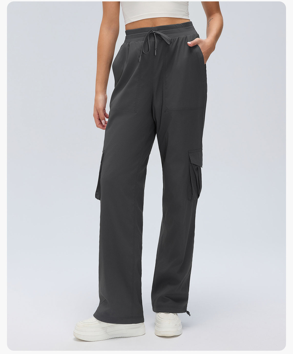 Wholesale Women’s Winter Down Cargo Pants D25001-3 | Warm Outdoor Trousers with Adjustable Cuffs | fouregg