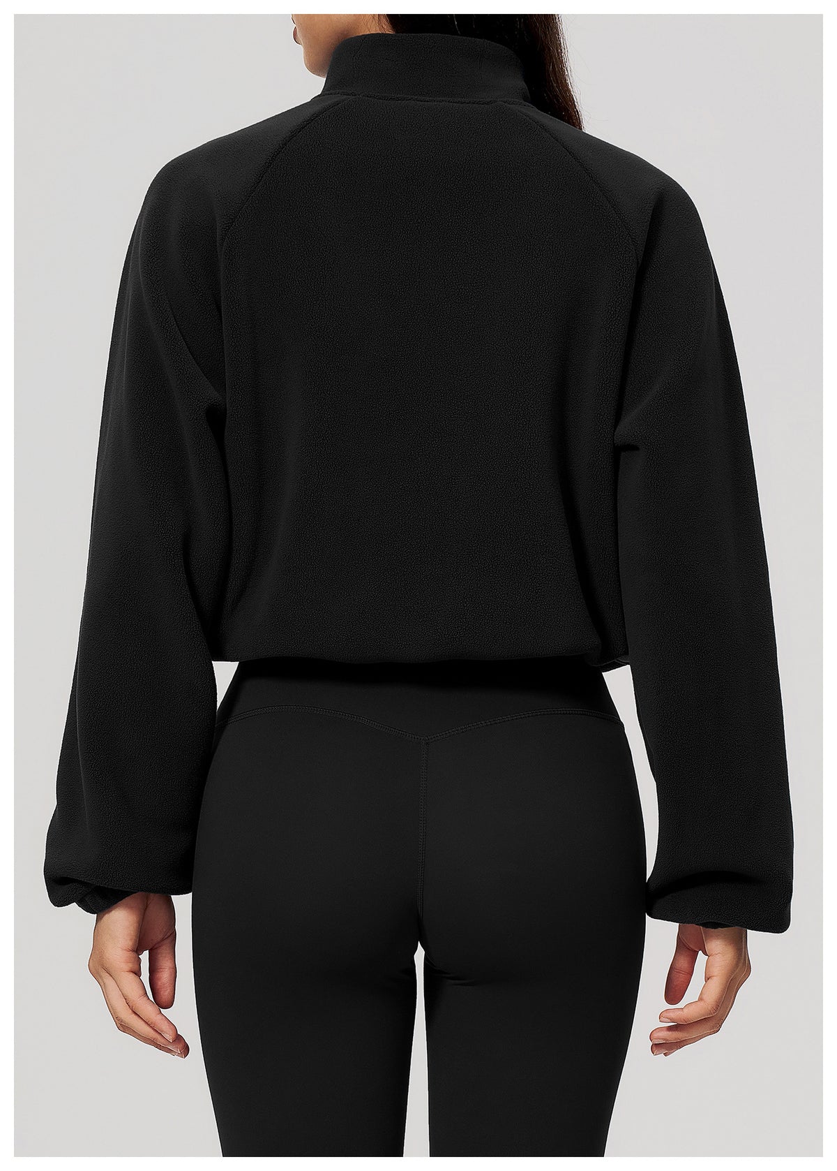 Wholesale Women’s Casual Activewear Jacket 5585 | Relaxed-Fit Warm Cropped Zip-Up | fouregg