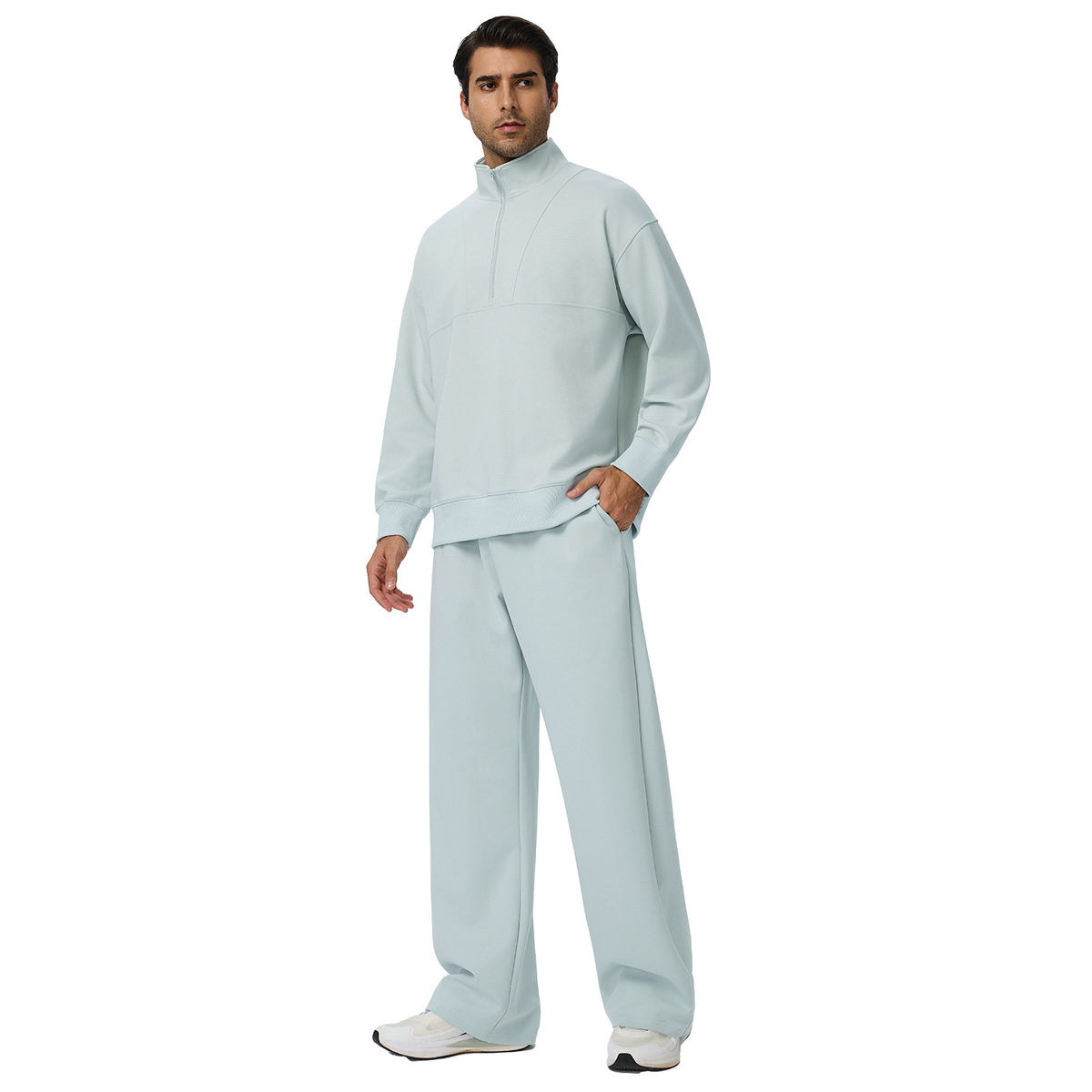 Wholesale Men’s Fleece Tracksuit Set | Bulk Warm Running & Fitness Activewear | fouregg