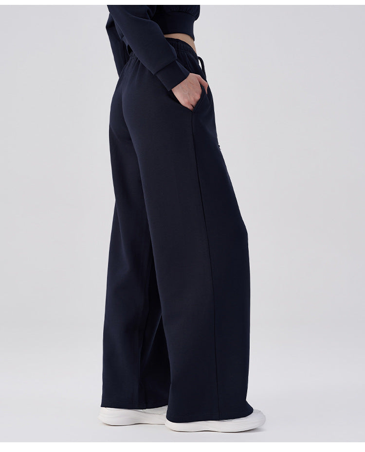 Wholesale Women’s Wide-Leg Pants | Bulk Drapey High-Waist Casual Trousers | fouregg