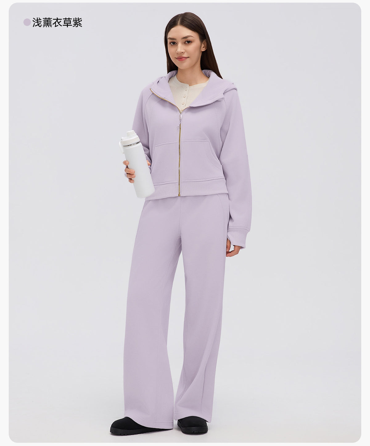 Wholesale Women’s Winter Cropped Hoodie Jacket | Relaxed-Fit Thermal Sportswear for Petite Sizes | fouregg