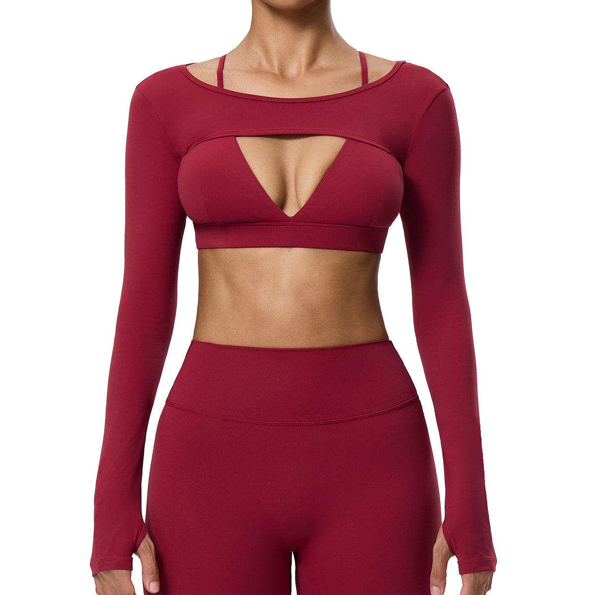 Wholesale Women’s Double-Brushed Activewear Set | Bulk 2-Piece Yoga & Fitness Wear | fouregg