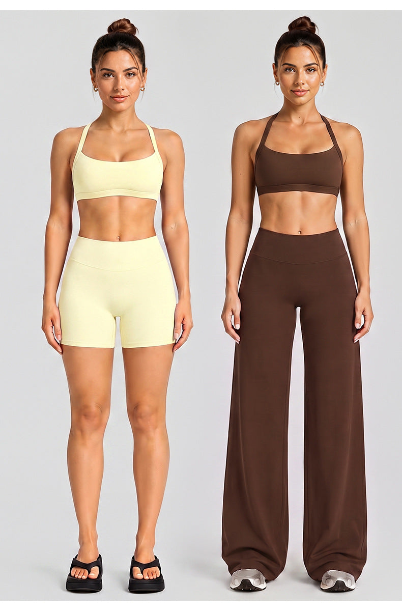 Wholesale Women’s Activewear Set | Halter Neck Sports Bra for Running, Cycling & Pilates | fouregg