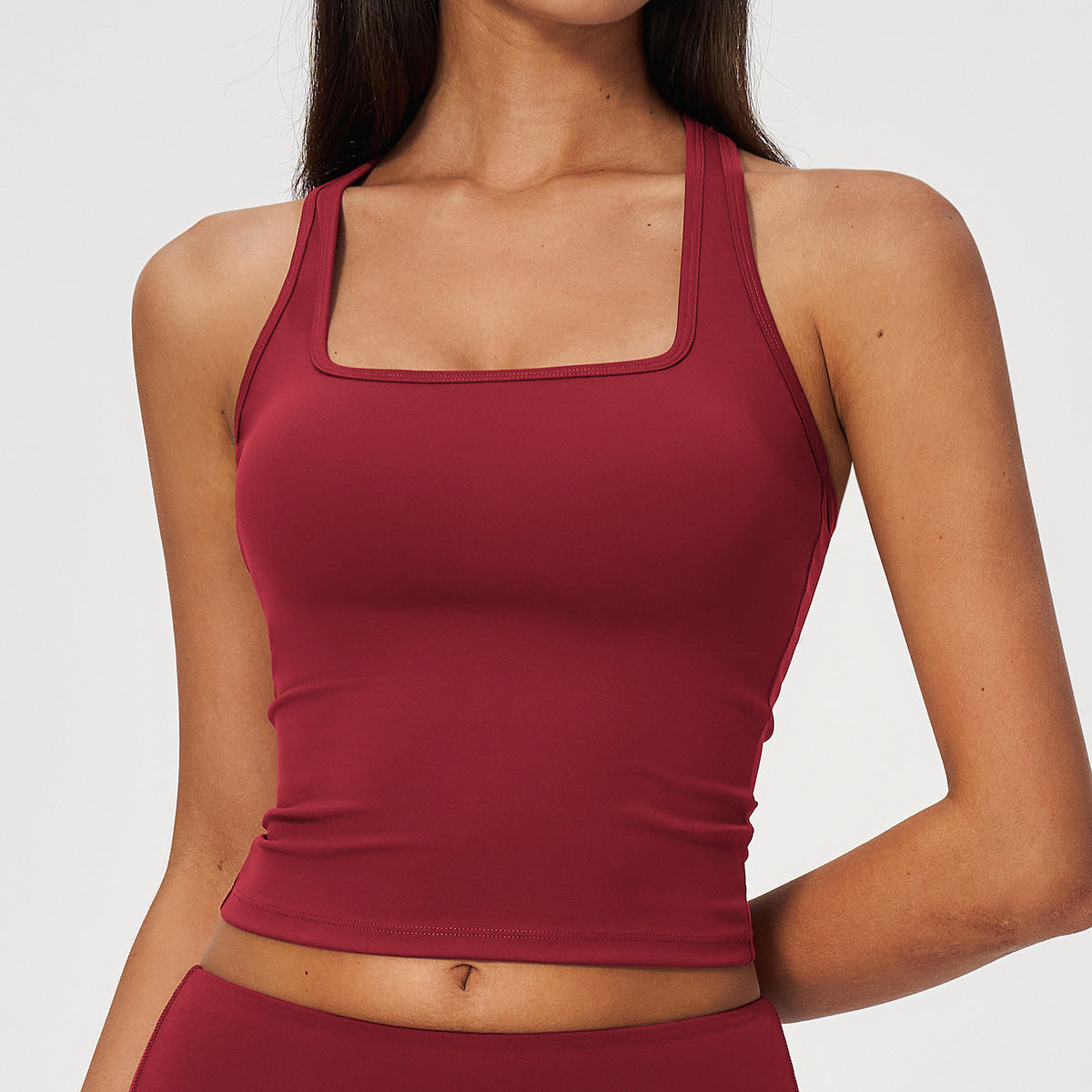 07/2024 Brushed I-shaped beautiful back sports vest women's tight quick-drying casual running fitness top yoga clothes 8819