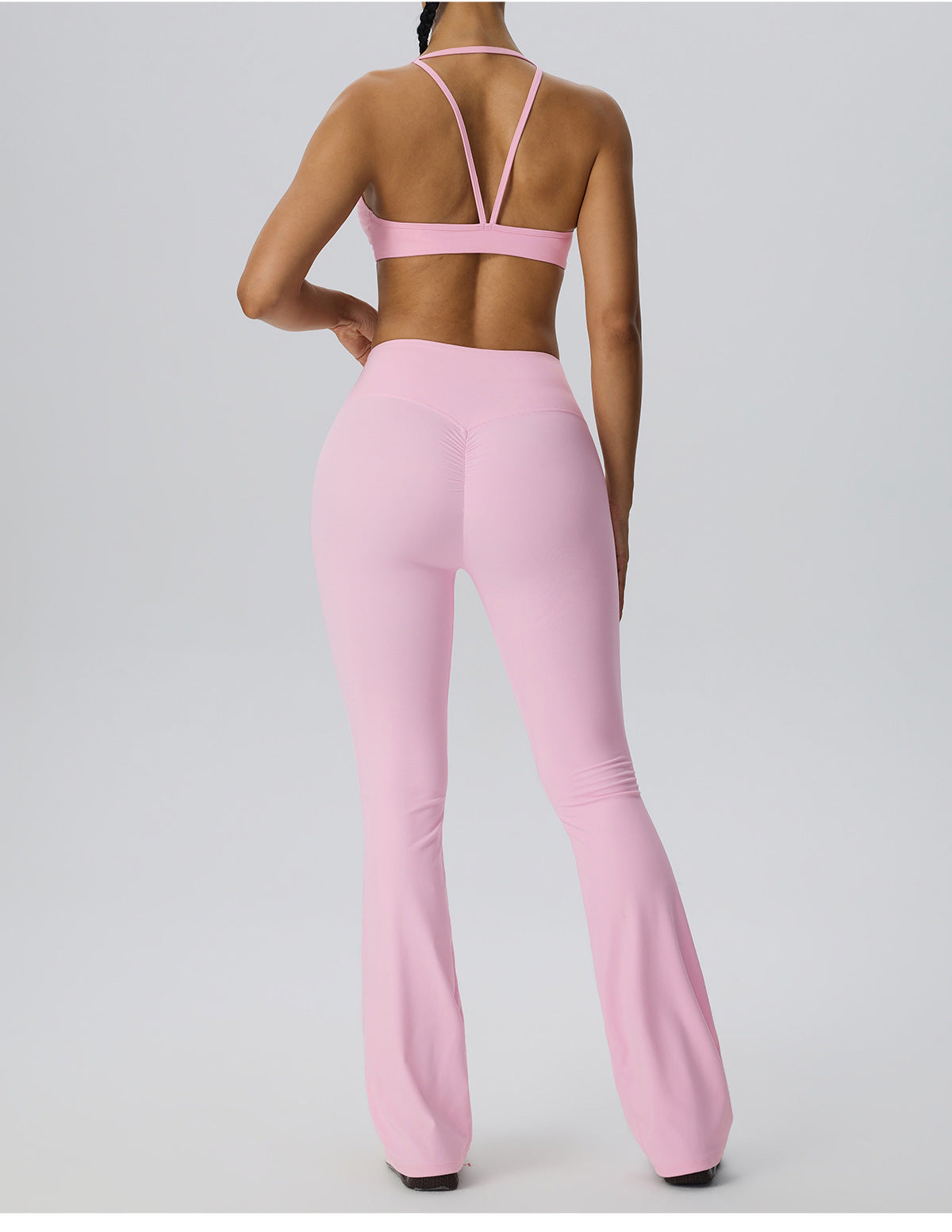 Wholesale Women’s 2-Piece Activewear Set | Double-Brushed Sports Bra & Sculpting Yoga Pants | fouregg