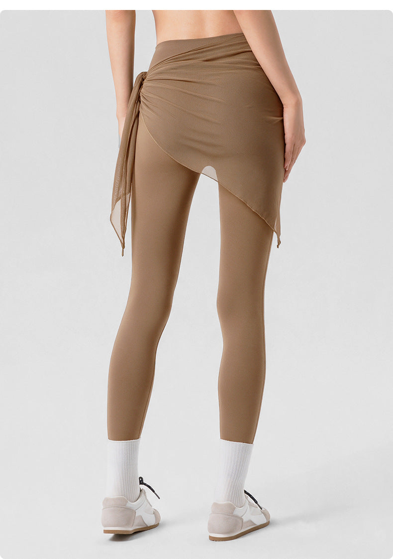 Wholesale Women’s Mesh Skirt Cover-Up | Bulk Sheer Layering & Anti-Exposure Activewear | fouregg