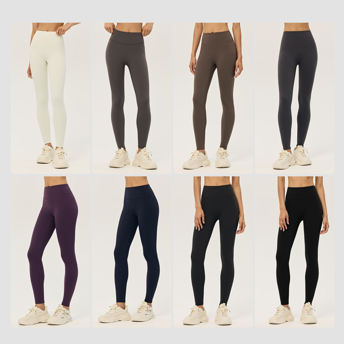 Wholesale Women’s Winter Yoga Pants | Warm High-Waist Tummy-Control Leggings with No Side Seams | fouregg
