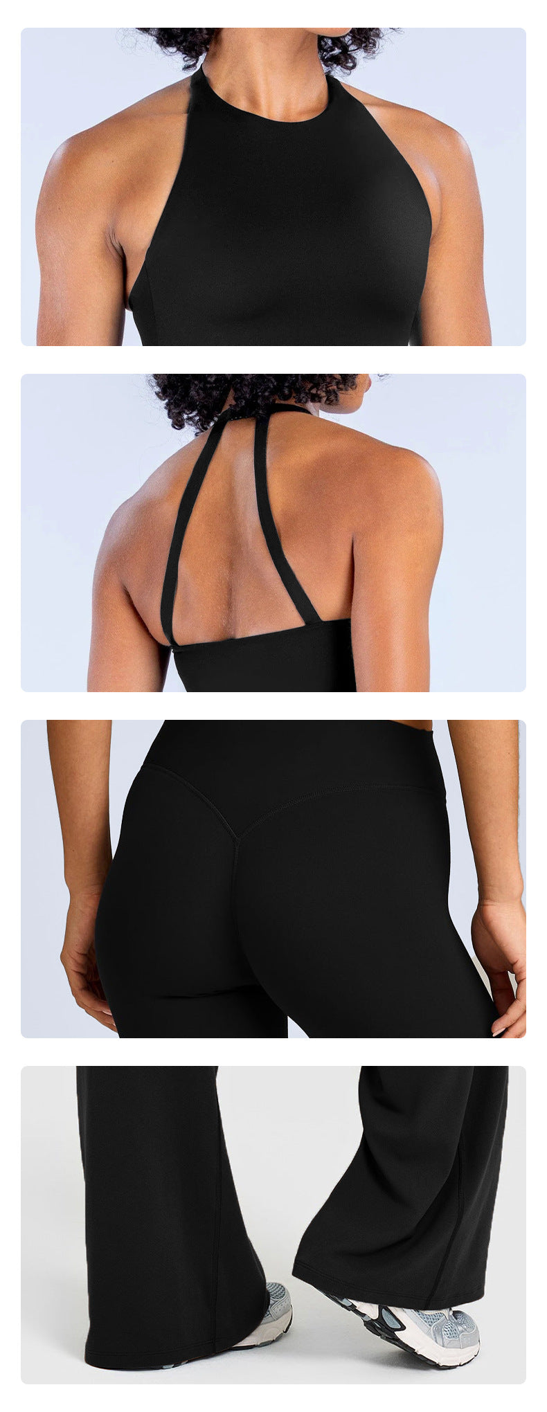 Wholesale Women’s Activewear Set | Slimming Sports Tank & Loose-Fit Workout Pants | fouregg