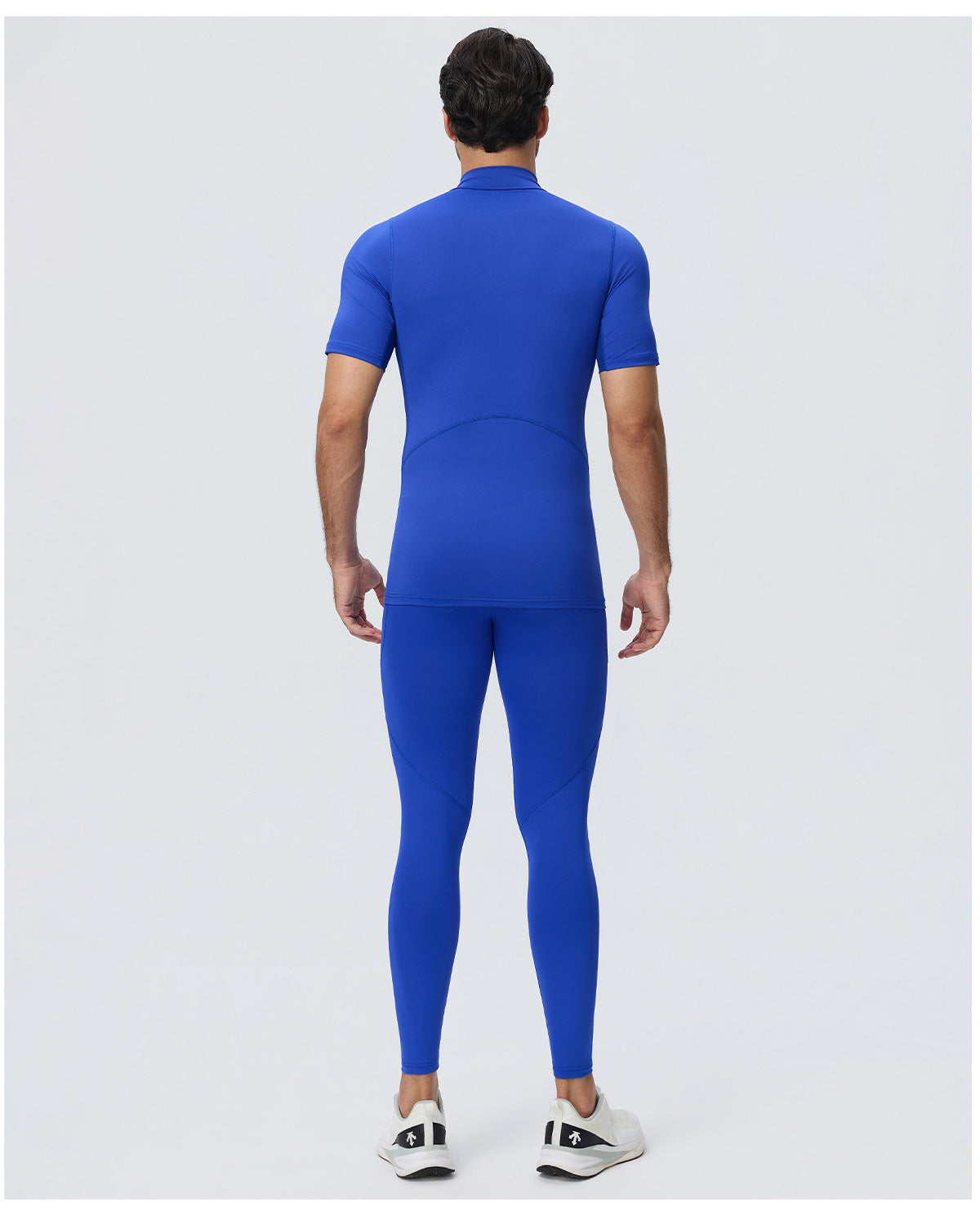 Wholesale Men’s Sculpting Workout Set | High-Stretch T-Shirt & Slim-Fit Fitness Pants | fouregg