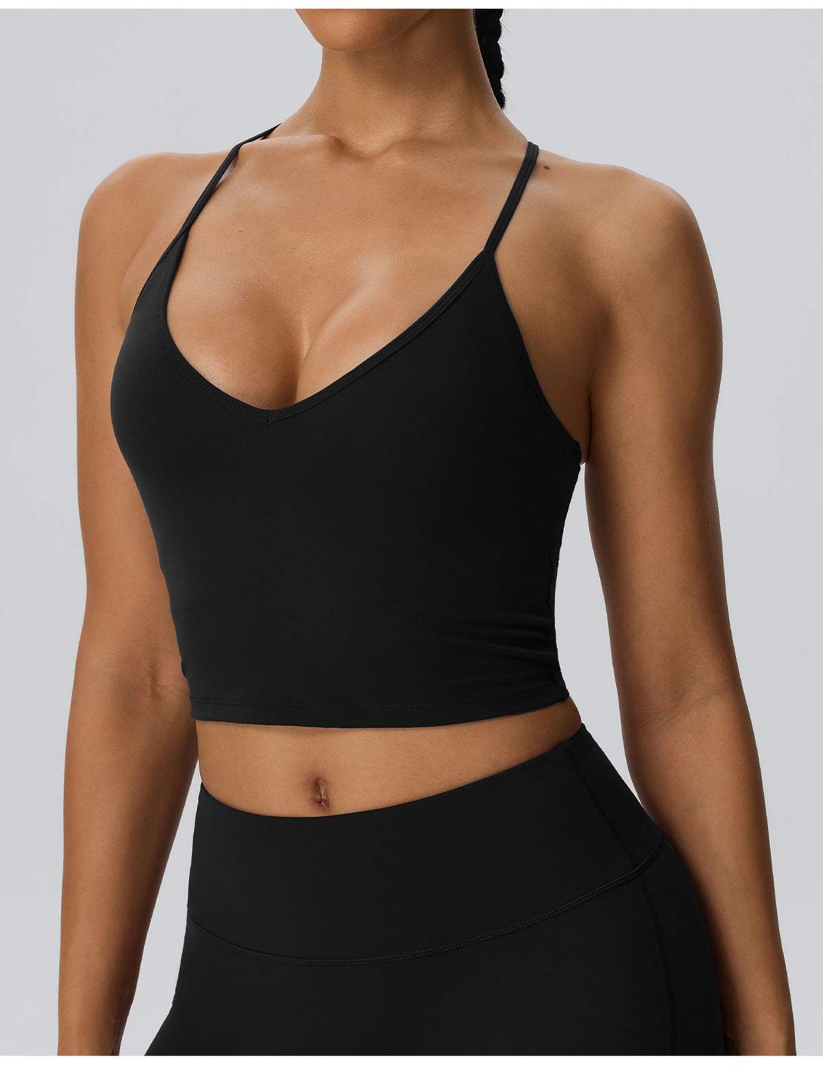 Wholesale Women’s Double-Brushed Sports Bra | Bulk Padded Running & Fitness Tank 62142 | fouregg