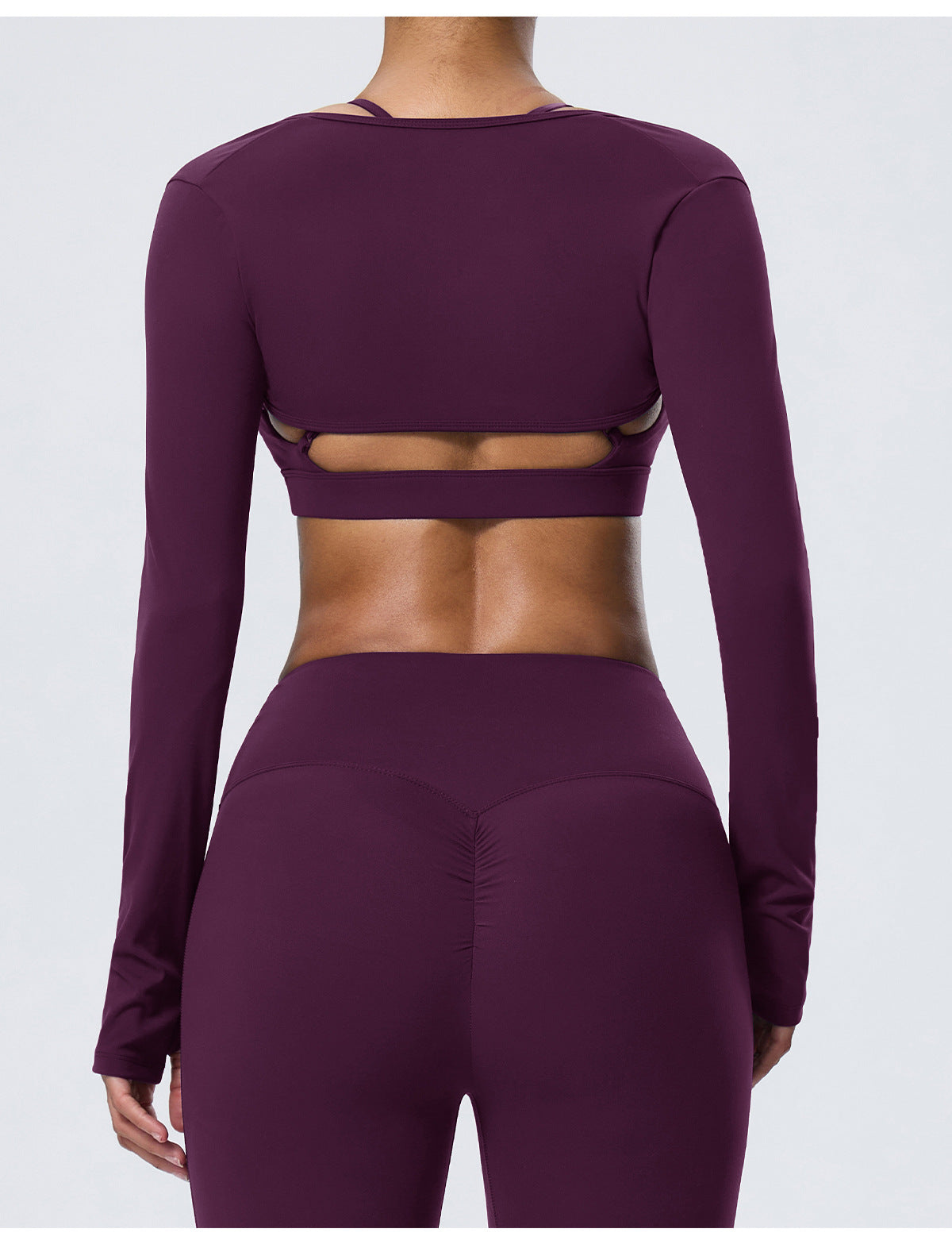 Wholesale Women’s 2-Piece Activewear Set | Bulk Fitted Long-Sleeve Workout & Yoga Wear | fouregg