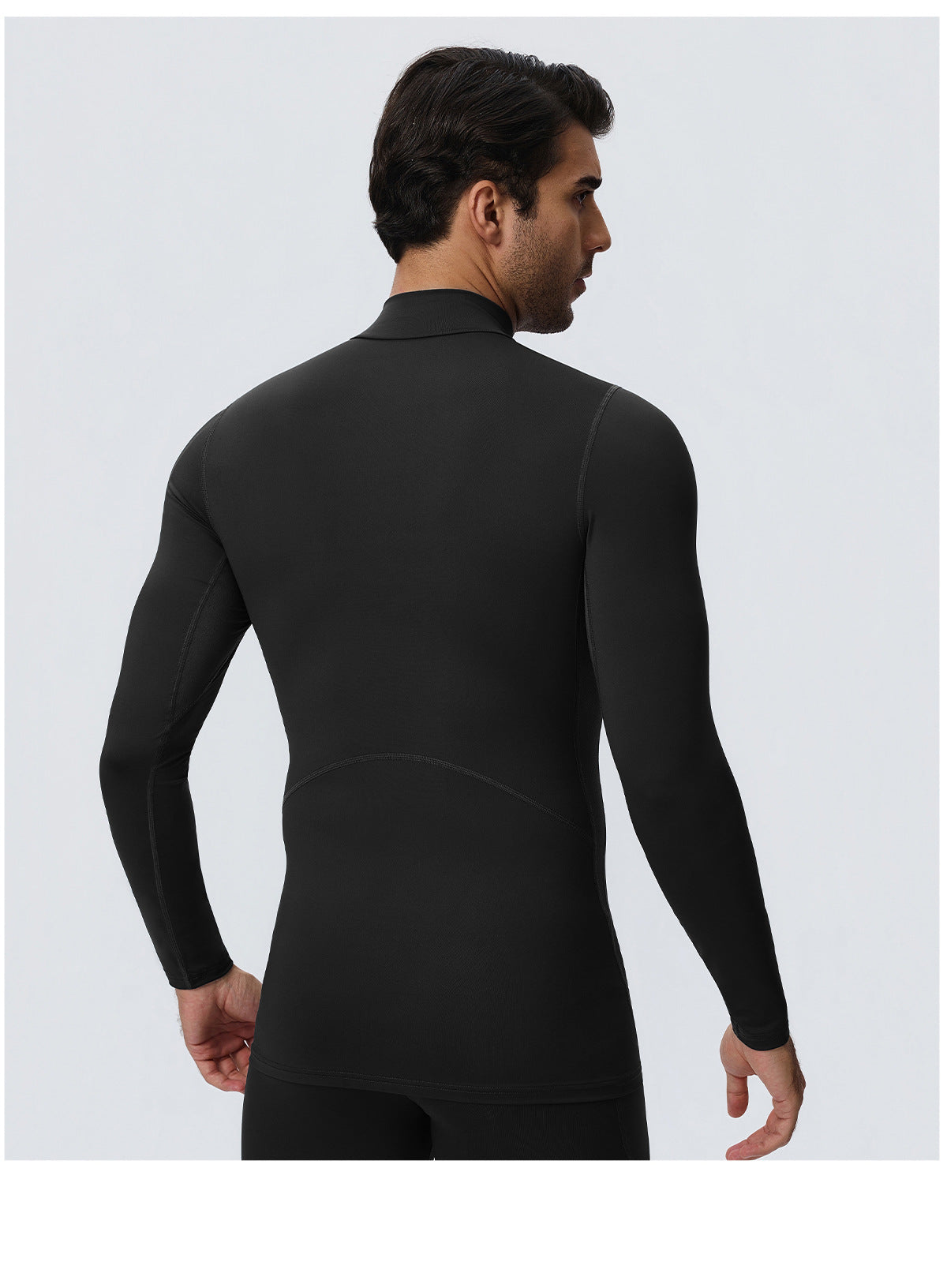 Wholesale Men’s Sculpting Workout Set | High-Stretch Long-Sleeve Shirt & Slim-Fit Gym Pants | fouregg