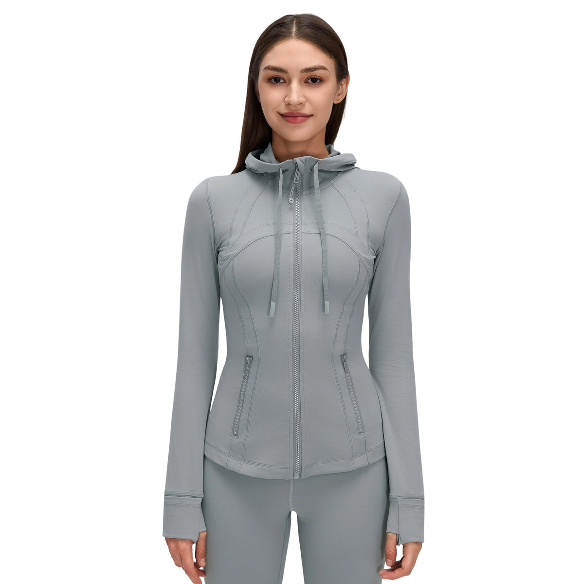 Wholesale Women’s Pilates Sports Jacket D26162 | Slimming Long-Sleeve Fitness & Yoga Outerwear | fouregg