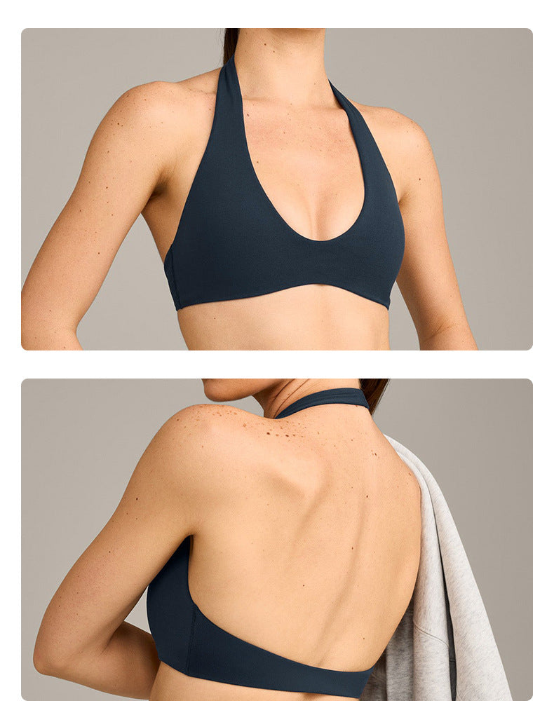 Wholesale Women’s Activewear Set | Halter Workout Top & Capri Pants for Running, Cycling & Pilates | fouregg
