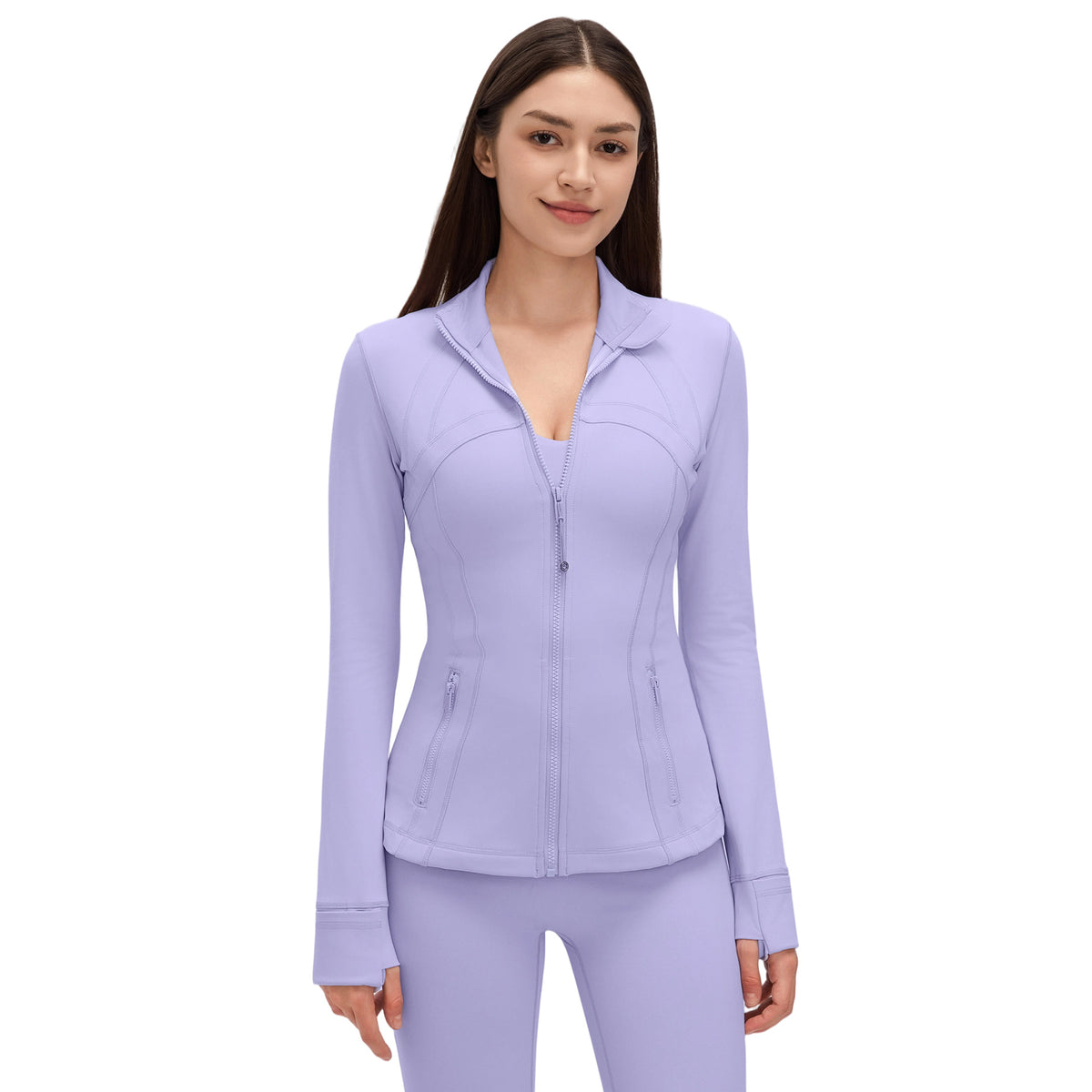 Wholesale Women’s Winter Activewear Jacket D26126 | Slimming High-Neck Outdoor Cycling & Fitness Top | fouregg