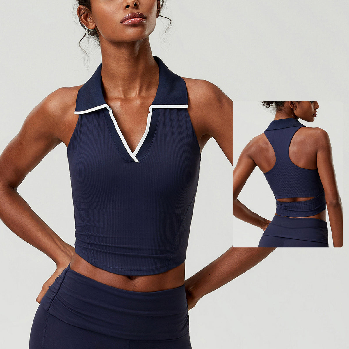 Wholesale Plus Size Women’s Sports Top | Bulk V-Neck Tennis & Badminton Activewear | fouregg