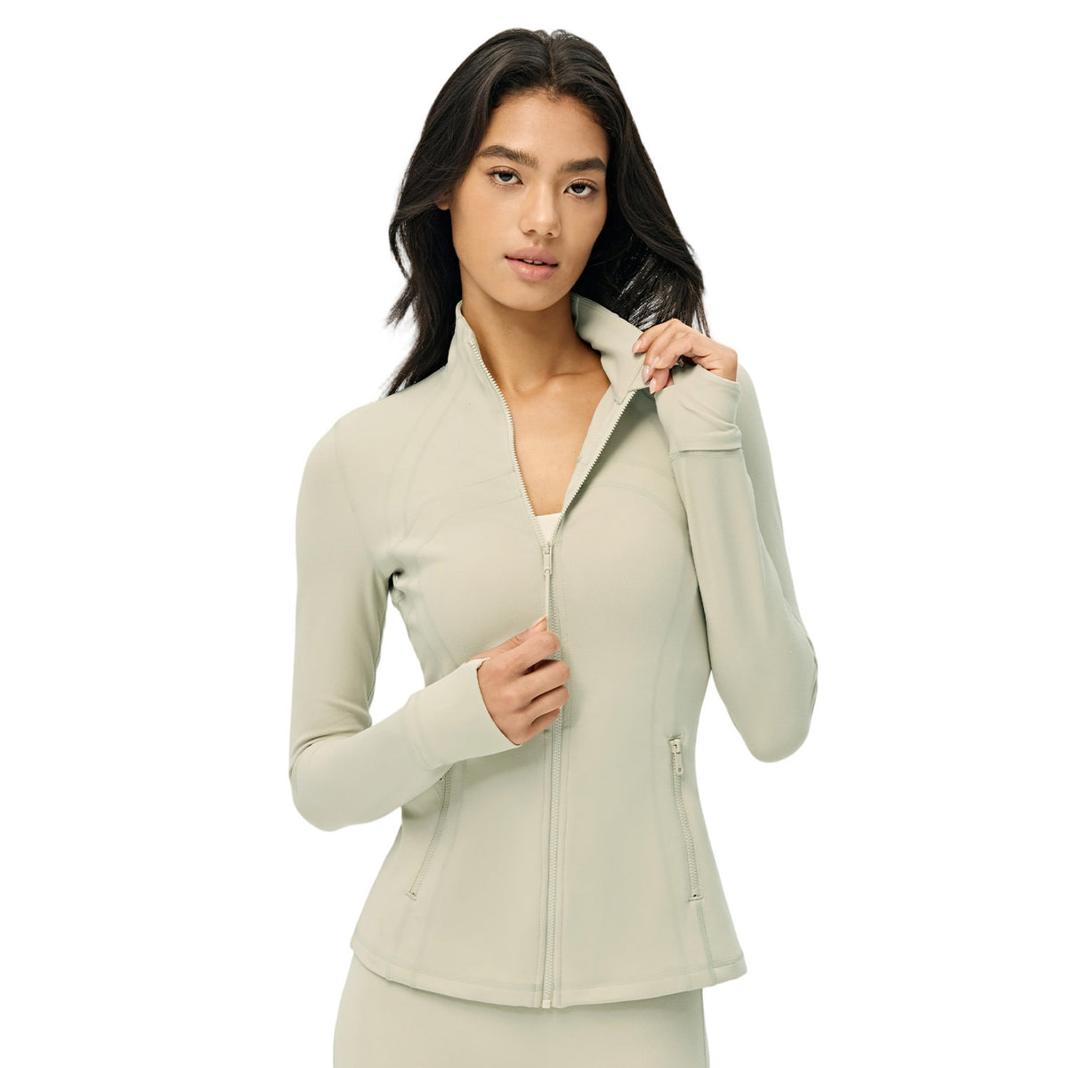 Wholesale Premium Lycra Sports Jacket | Bulk Long-Sleeve Sculpting Activewear | fouregg