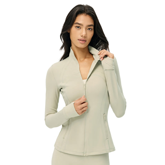 Wholesale Premium Lycra Sports Jacket | Bulk Long-Sleeve Sculpting Activewear | fouregg