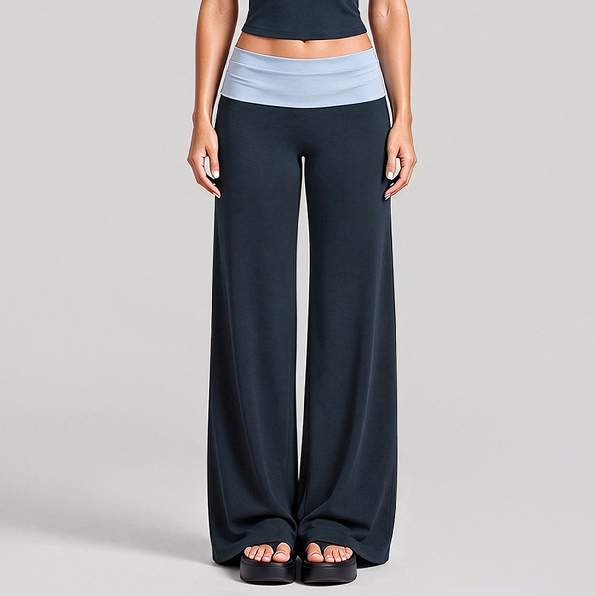 Wholesale Women’s Activewear Set | Layered Sports Tank & High-Waisted Workout Pants | fouregg